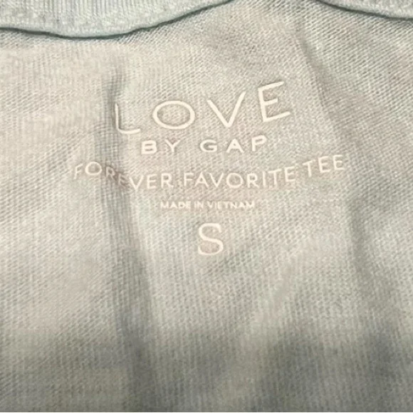 GAP Light Blue Forever Favorite Lounge Tee Sz Sm - Picture 2 of 2
